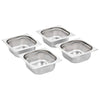 Vidaxl Gastronormbakken 12 PC GN 1 6 65 mm in acciaio inossidabile