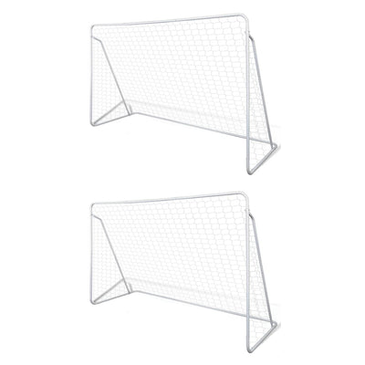 Vidaxl Football Goals 2 PCS 240x90x150 cm de acero