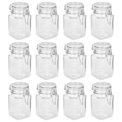 VidaXL Jampotten met sluiting 12 st 260 ml glas
