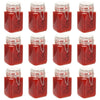 Jares de mermelada de Vidaxl con cierre 12 st 260 ml de vidrio