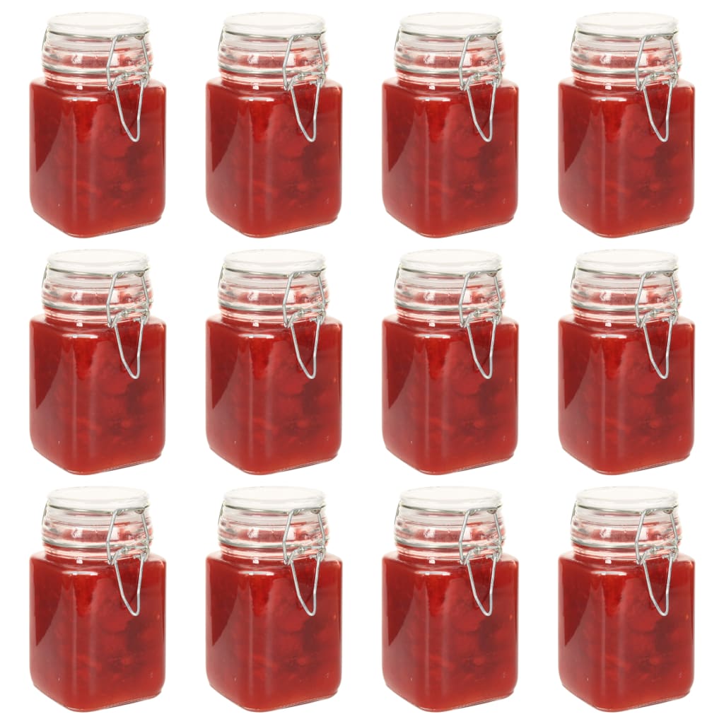 Jares de mermelada de Vidaxl con cierre 12 st 260 ml de vidrio