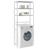 Vidaxl Rack de almacenamiento para lavadora boven 3 capas 69x28x169 cm de plata