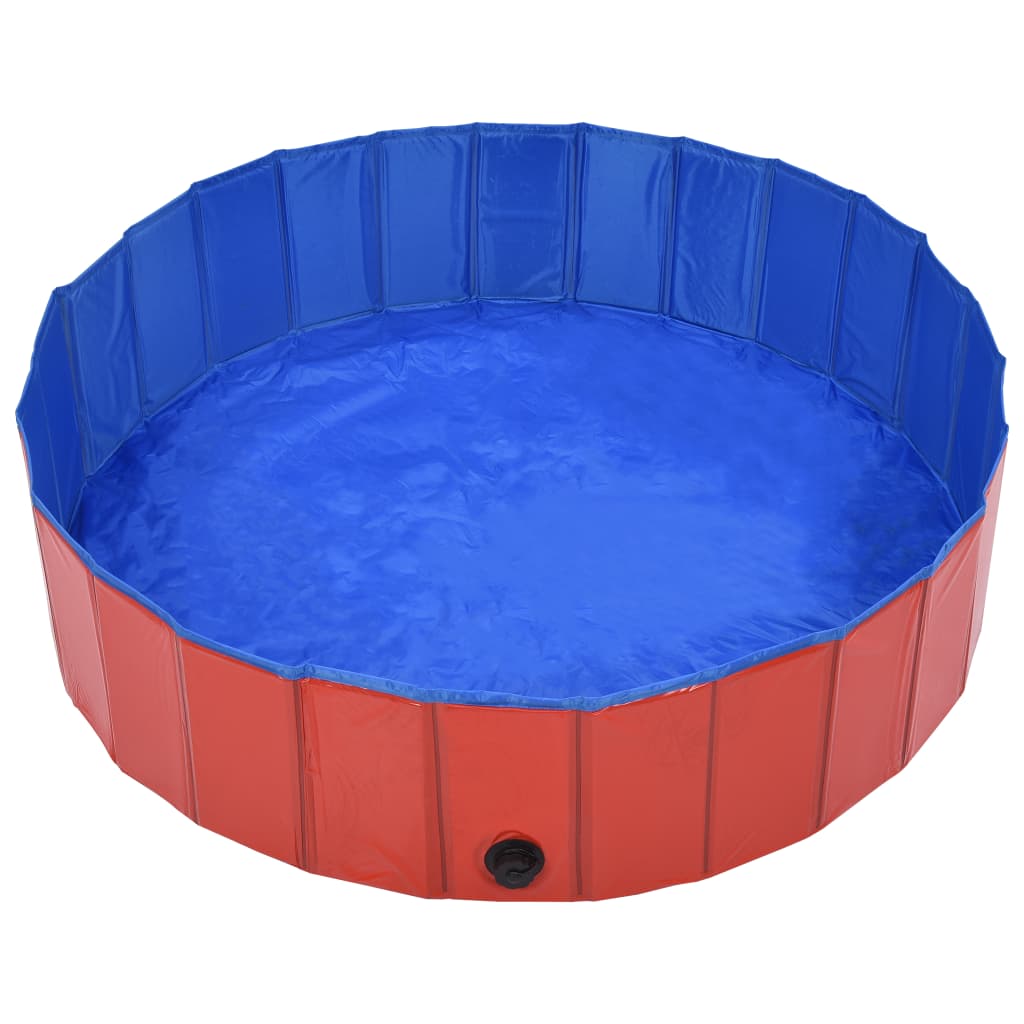 Vidaxl Dog Nwimming Pool Plegable 120x30 cm PVC Rojo