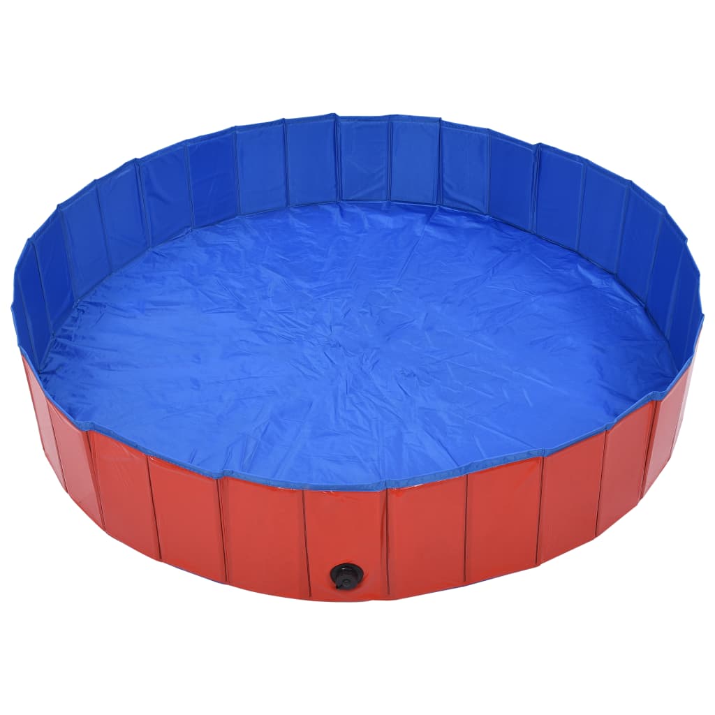Vidaxl Dog Natmimming Pool Plegable 160x30 cm PVC Rojo