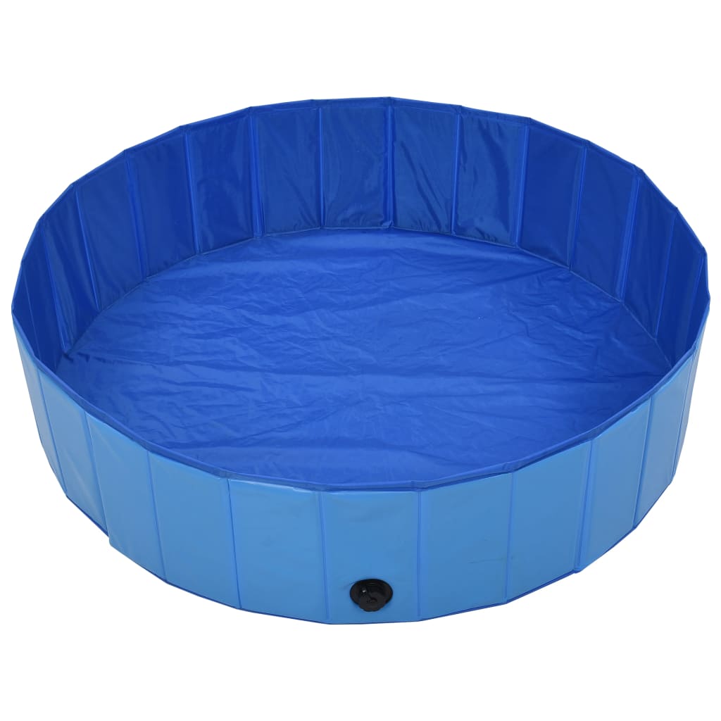 Vidaxl Dog Pool Plegable 120x30 cm PVC Azul