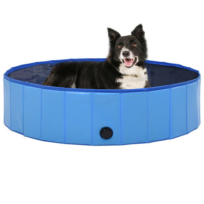 Vidaxl Dog Pool Plegable 120x30 cm PVC Azul