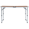 Vidaxl Camping Table Colpoble 120x60 cm Aluminium