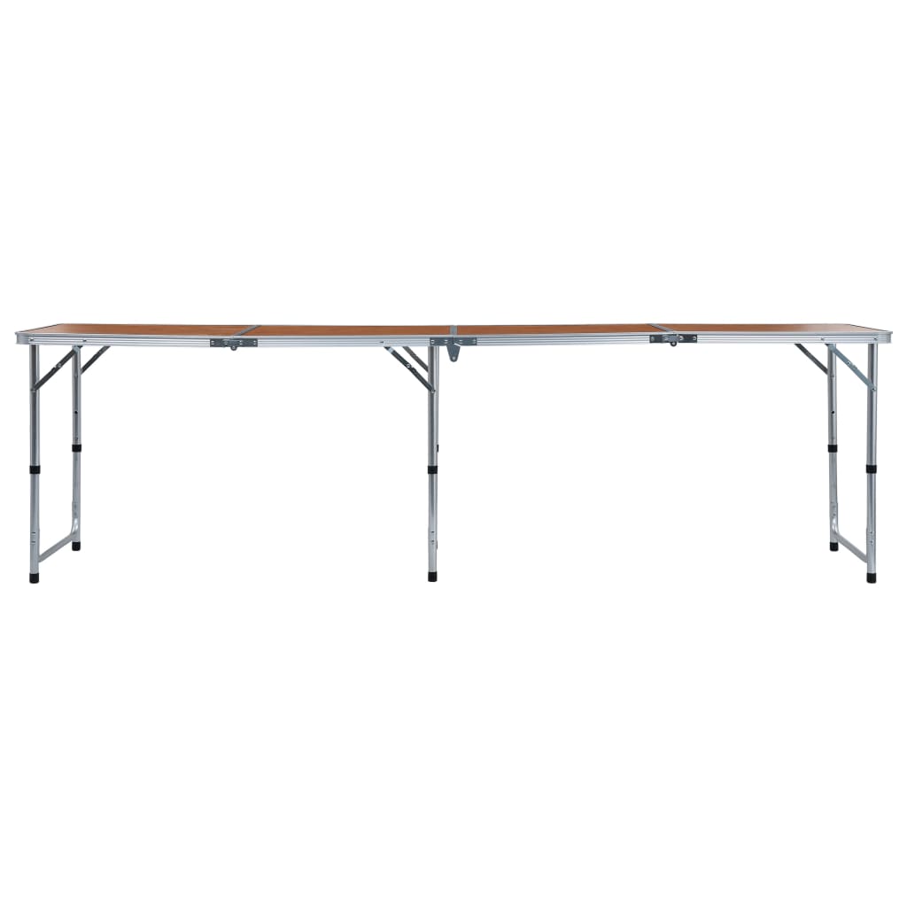 VidaXL Campingtafel inklapbaar 240x60 cm aluminium