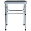 VidaXL Campingtafel inklapbaar 60x45 cm aluminium grijs