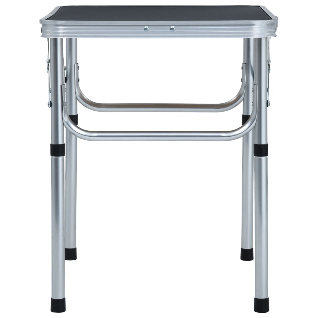 VidaXL Campingtafel inklapbaar 60x45 cm aluminium grijs