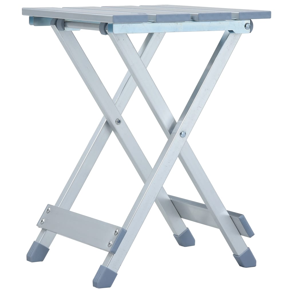 Vidaxl Camping sgabello 28x26x39 cm in alluminio