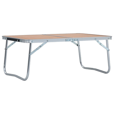 VidaXL Campingtafel inklapbaar 60x40 cm aluminium bruin
