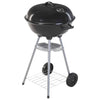 Progarden de barbacoa de bala de progarden sobre ruedas 46 cm negro