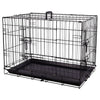 Flamingo Famingo alambre Mezo con puerta corredera M 47x77x55 cm Negro