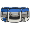 Vidaxl Dog Ren plegable con bolsa portadora 145x145x61 cm azul