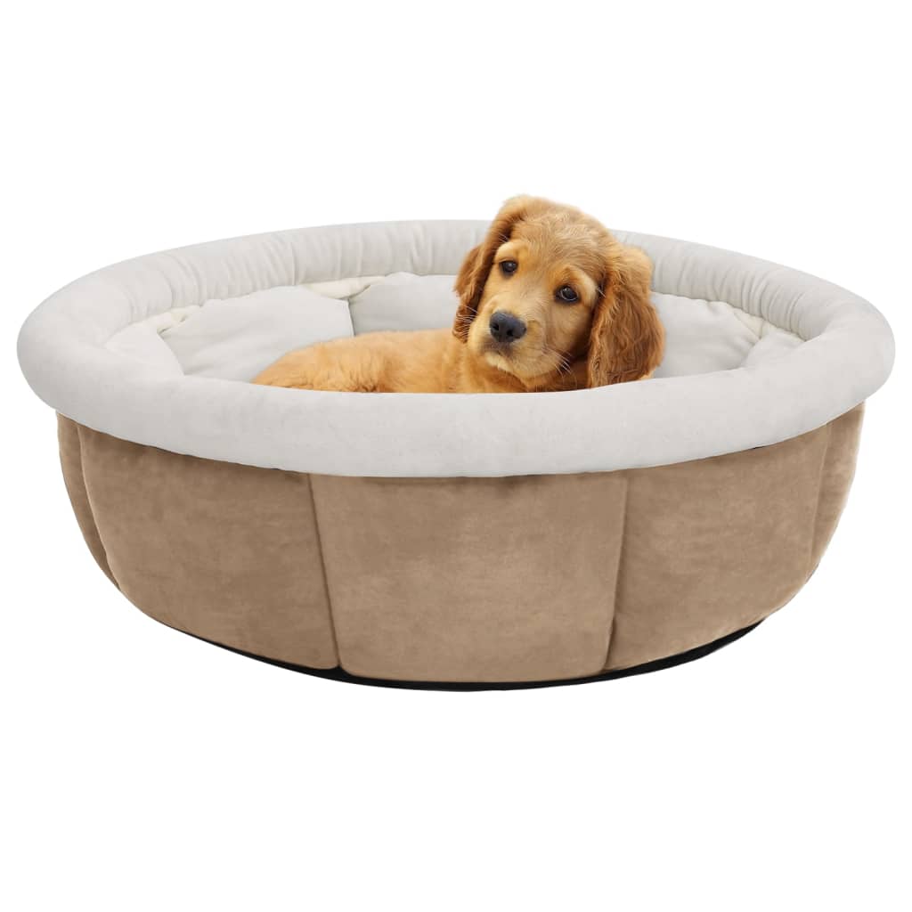Canasta de perros de Vidaxl 59x59x24 cm beige