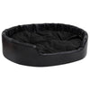 Vidaxl Dog Basket 99x89x21 cm peluche e cuoio artificiale nero