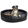 Vidaxl Dog Basket Dog 99x89x21 cm peluche e cuoio artificiale nero e grigio scuro