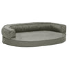 Vidaxl Dog Letto per cani L'ascolto di lino ergonomico 75x53 cm grigio