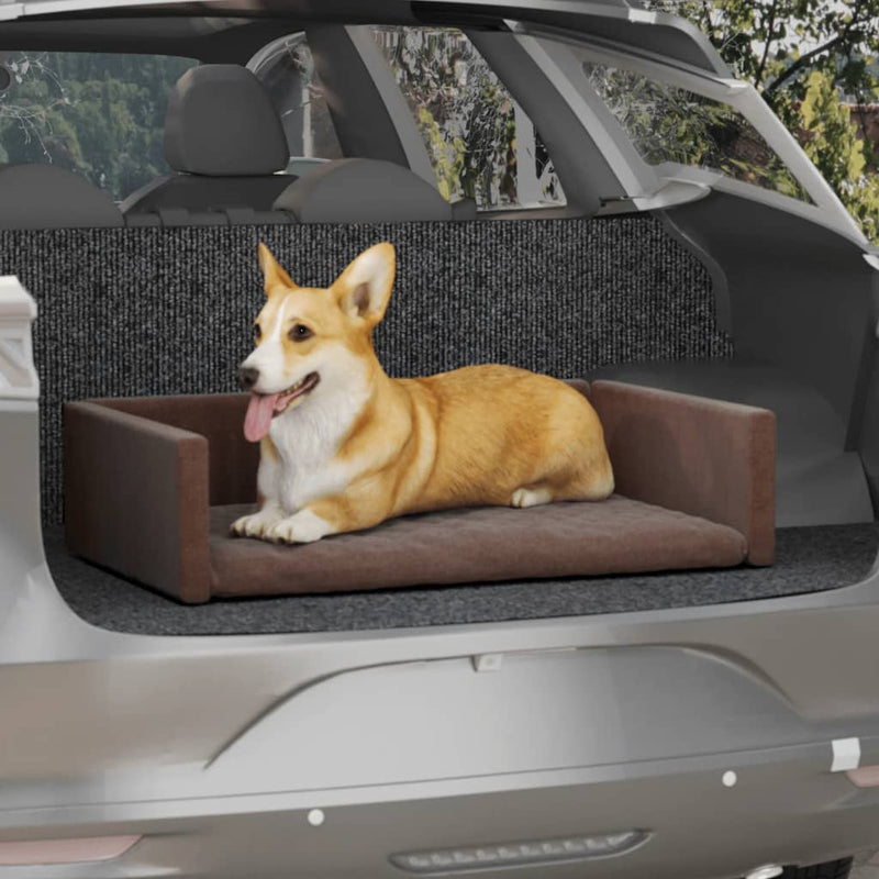 Vidaxl Car cestino per cani da cesto Look 70x45 cm marrone
