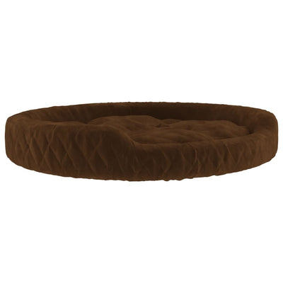 Canasta de perros de Vidaxl 110x90x23 cm peluche marrón