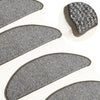 Esteras de escalera de Vidaxl 15 st 65x21x4 cm gris
