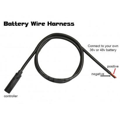 Bafang 8 Fun Cable Controller Batteria Black Woman-3P Man 2-P 100 cm