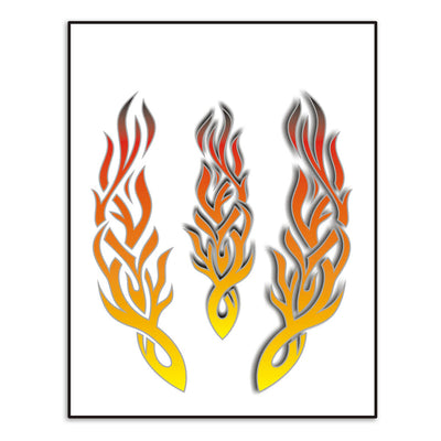 Sticker Juego de llamas tribales