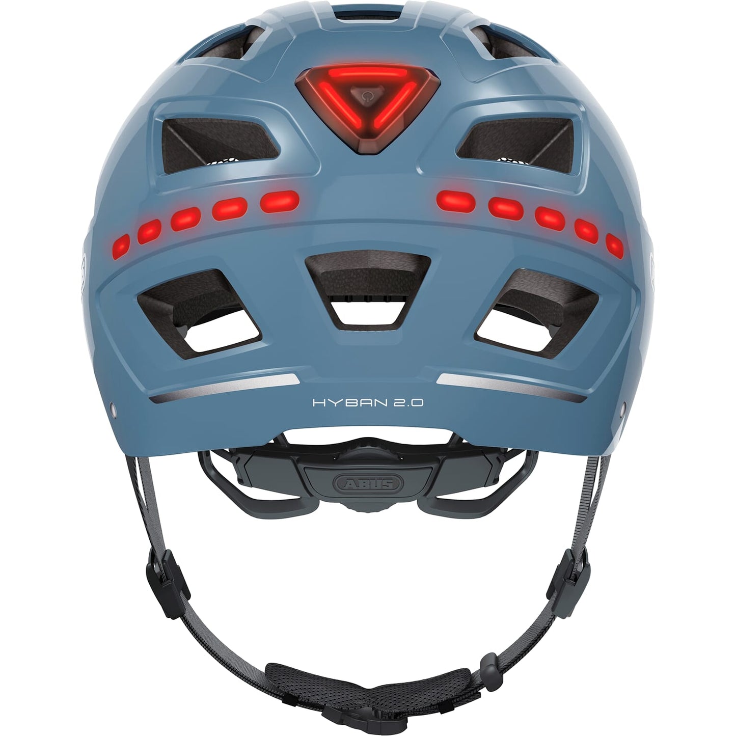 Abus Helmet Hyban 2.0 LED Signal Glacier L 56-61 cm