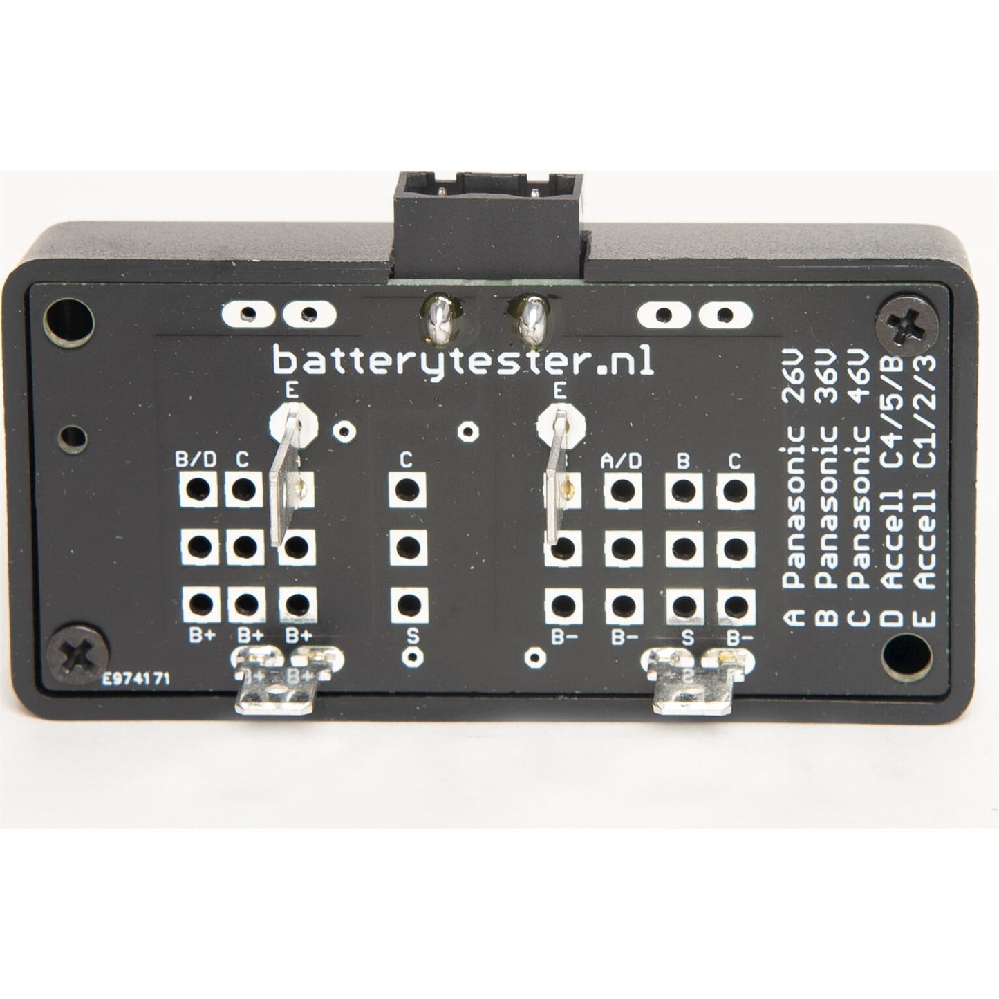 BatteryTester - Piezas de batería de bicicleta blanca etiqueta | Plástico | |