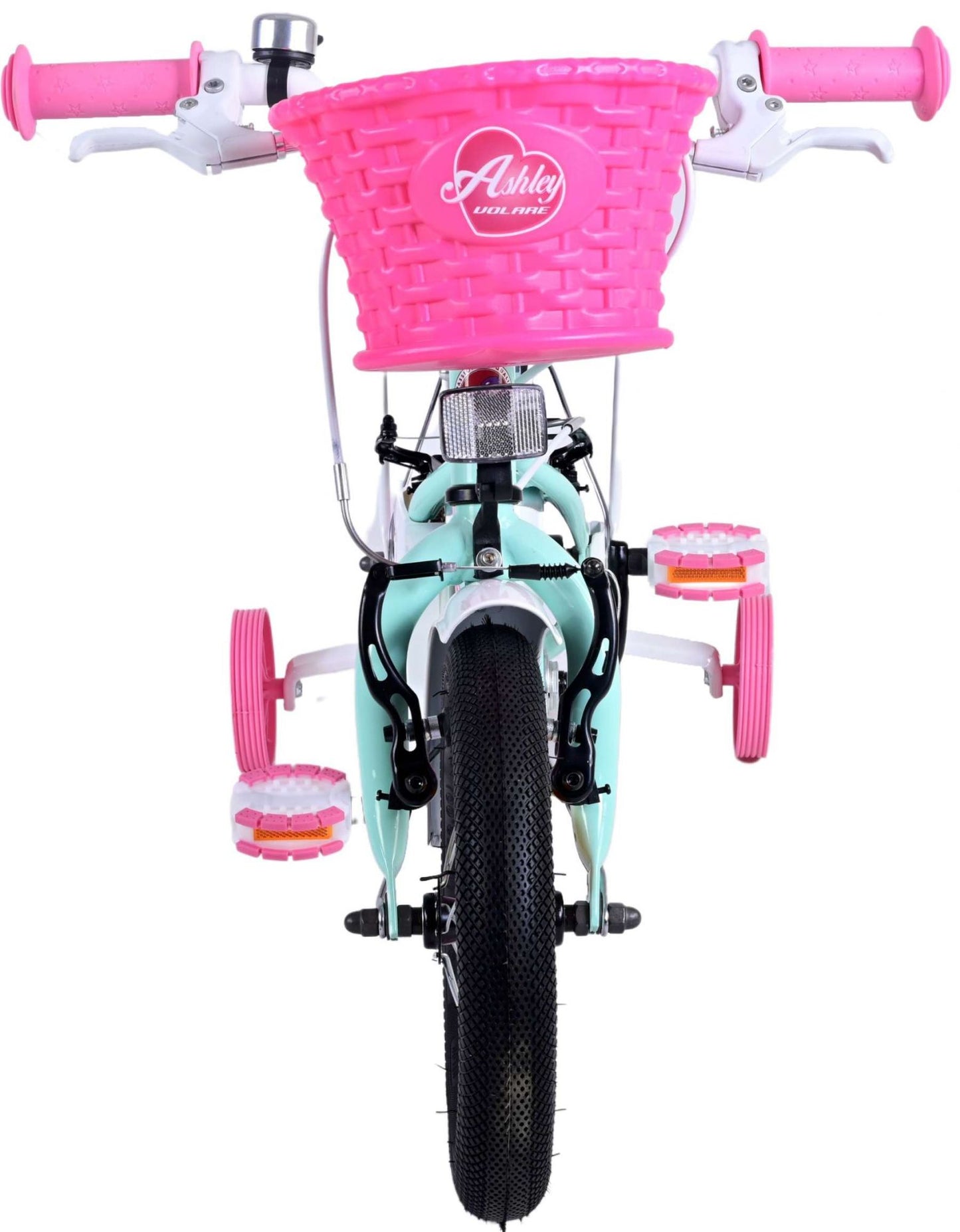 Volare Ashley Bike para niños - Niñas - 12 pulgadas - Verde - Dos frenos de mano