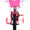Bicicleta para niños de Vinare Ashley - Niñas - 12 pulgadas - Rojo rosa - Dos frenos de mano
