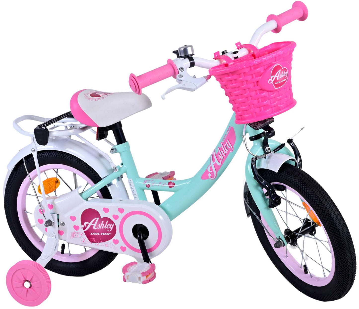 Bicycle per bambini di Vlatare Ashley - Girls - 14 pollici - Verde