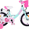 Bicicleta para niños de Vinare Ashley - Niñas - 14 pulgadas - Verde - Dos frenos de mano