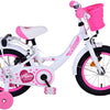 Bicycle per bambini di Vlatare Ashley - Girls - 14 pollici - Bianco - Freni a due mani