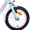 Bicicleta para niños de Vinare Ashley - Niñas - 14 pulgadas - Verde - Dos frenos de mano
