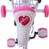 Bicycle per bambini di Vlatare Ashley - Girls - 14 pollici - Bianco - Freni a due mani