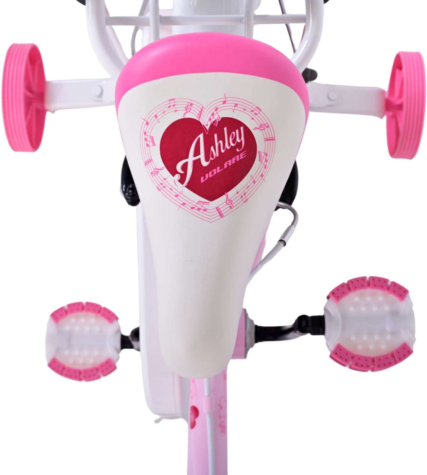 Bicicleta para niños de Vinare Ashley - Niñas - 14 pulgadas - Pink - Dos frenos de mano