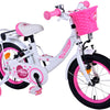 Bicycle per bambini di Vlatare Ashley - Girls - 14 pollici - Bianco - Freni a due mani