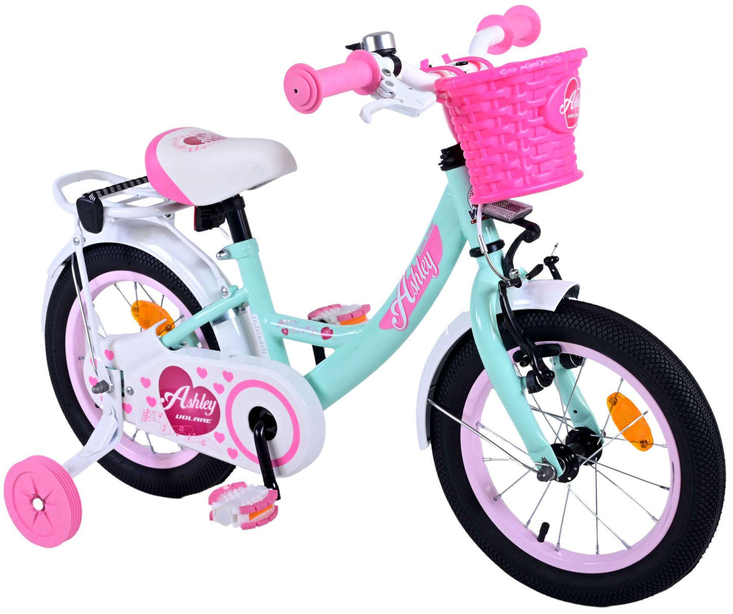 Bicicleta para niños de Vinare Ashley - Niñas - 14 pulgadas - Verde