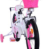 Volare Ashley Bicycle para niños - Niñas - 16 pulgadas - Blanco - Dos frenos de mano
