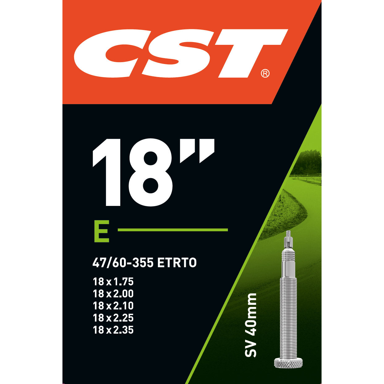 CST interno tubo fv sv 18 47 60-355 40mm