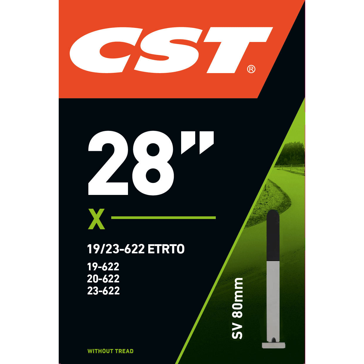 CST interno tubo fv sv 28 19 23-622 80mm senza filo