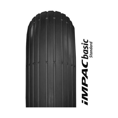Tire externo 400 x 100 (4.00-8) Perfil de línea negra