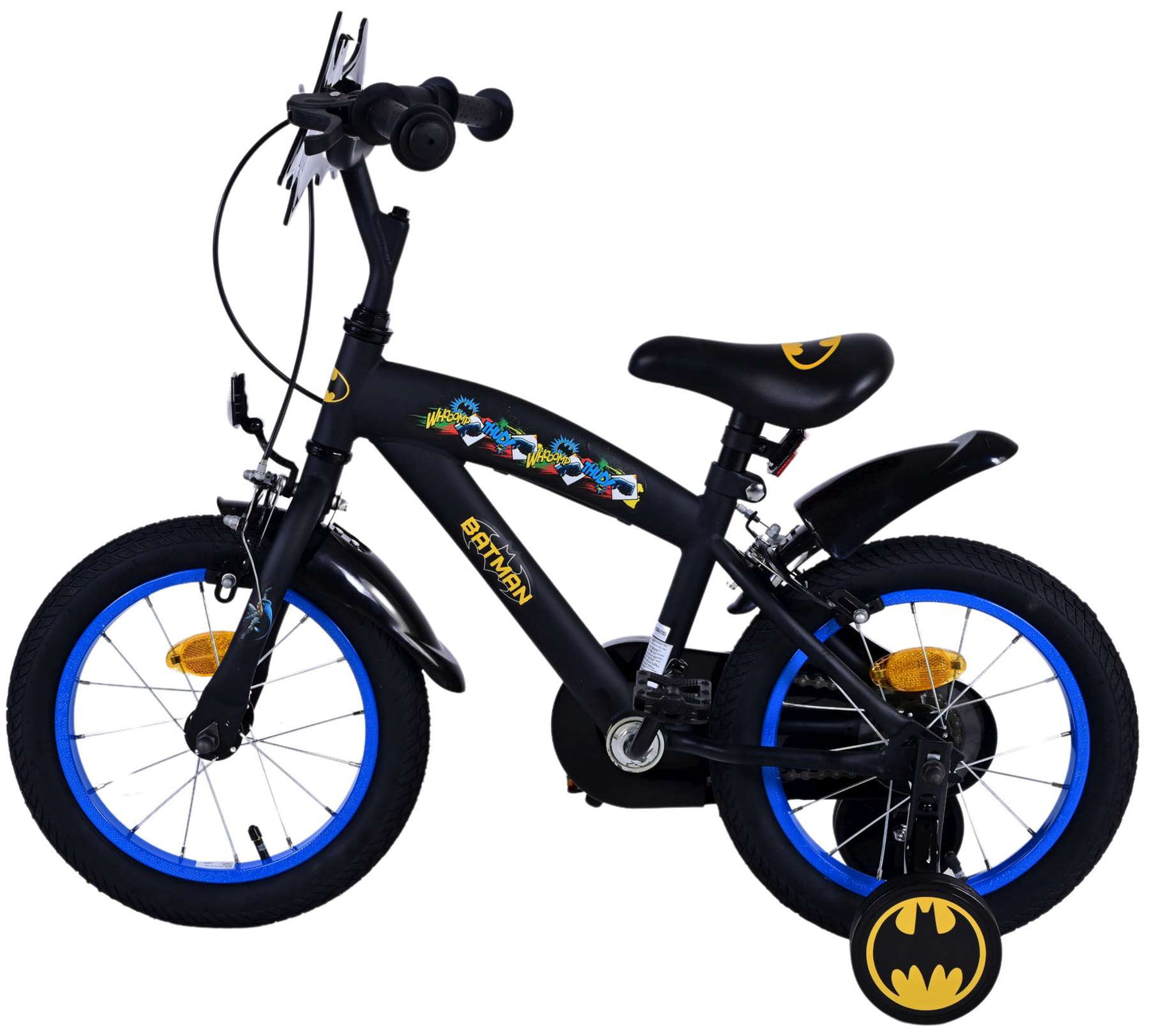 Batman Children's Bike Boys da 14 pollici Nero Freni a due mani