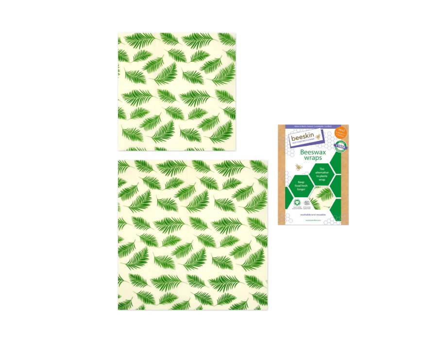 Beeskin Bijenwasdoeken Set Medium en Large Palm Leaves