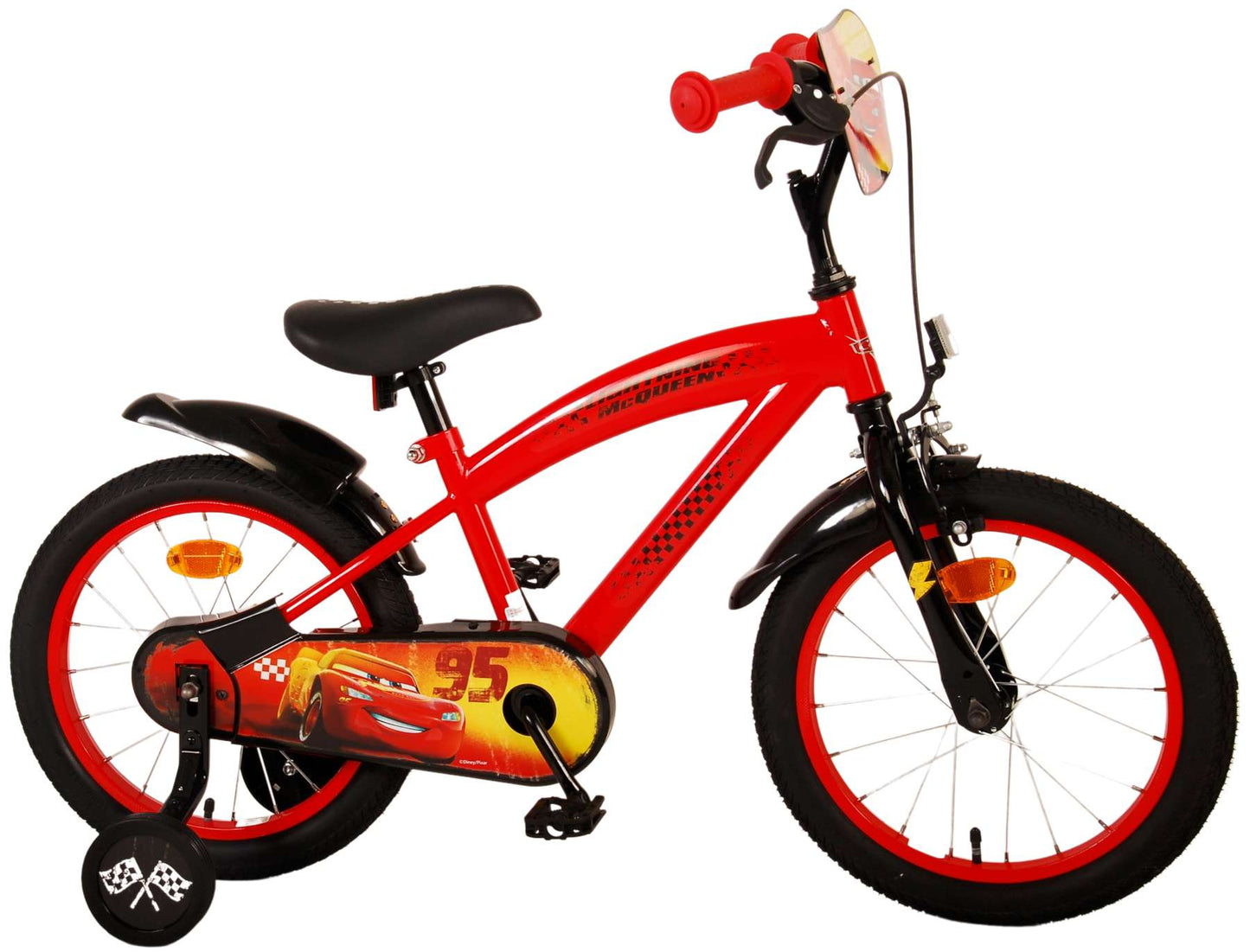 Bike per bambini Disney Cars - Boys - 16 pollici - rosso