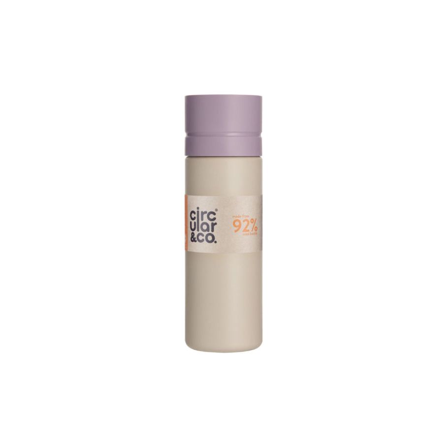 Circular Co. Circular Bottle 600 ml Crème Paars