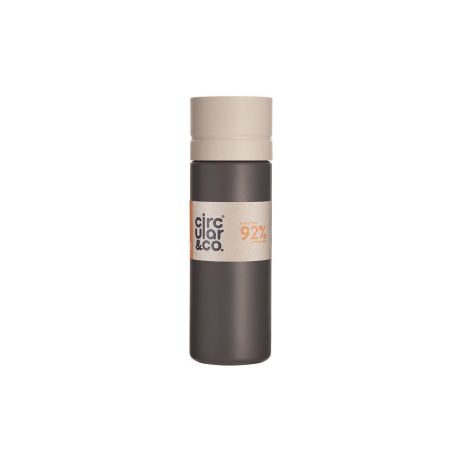 Circular Co. Botella circular 600 ml de crema negra