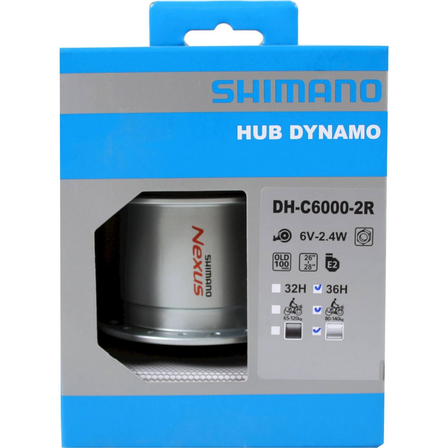 Shimano Hub Dynamo RollerBrake DH-C6000 6V 2.4W